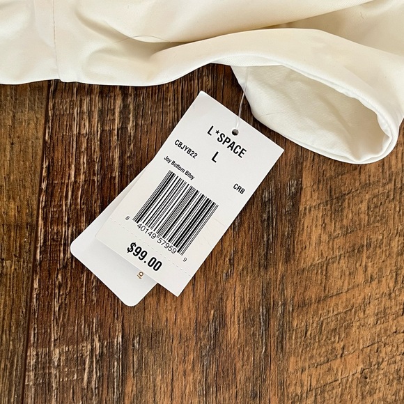 NWT L*Space Bikini Set - Pamela Top and Joy Bottom Bitsy in Cream and Black - Picture 14 of 14